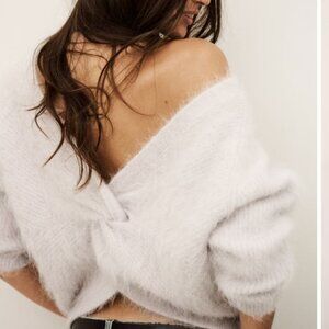 Ba&sh sweater - Ecru - FILL round-neck backless jumper